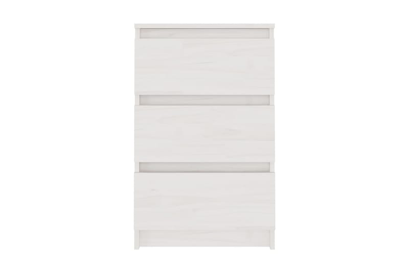 Sängbord 2 st vit 40x29,5x64 cm massiv furu - Vit - Sängbord - Bord