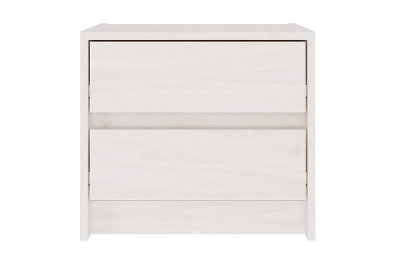 Sängbord 2 st vit 40x30,5x35,5 cm massiv furu - Vit - Sängbord - Bord