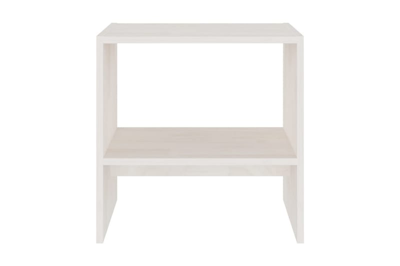 Sängbord 2 st vit 40x30,5x40 cm massiv furu - Vit - Sängbord - Bord