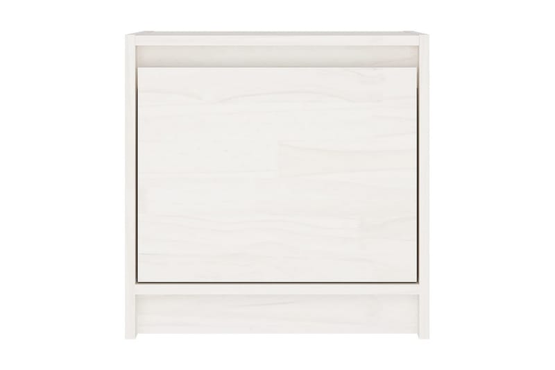 Sängbord 2 st vit 40x30,5x40 cm massiv furu - Vit - Möbler - Bord