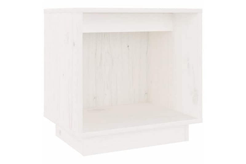 Sängbord 2 st vit 40x30x40 cm massiv furu - Vit - Sängbord - Bord