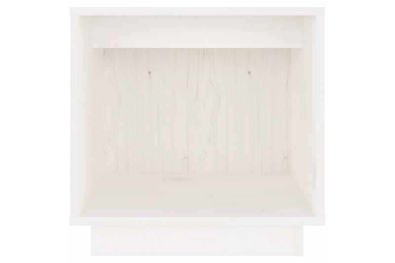 Sängbord 2 st vit 40x30x40 cm massiv furu - Vit - Möbler - Bord