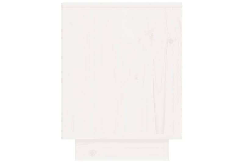 Sängbord 2 st vit 40x30x40 cm massiv furu - Vit - Möbler - Bord