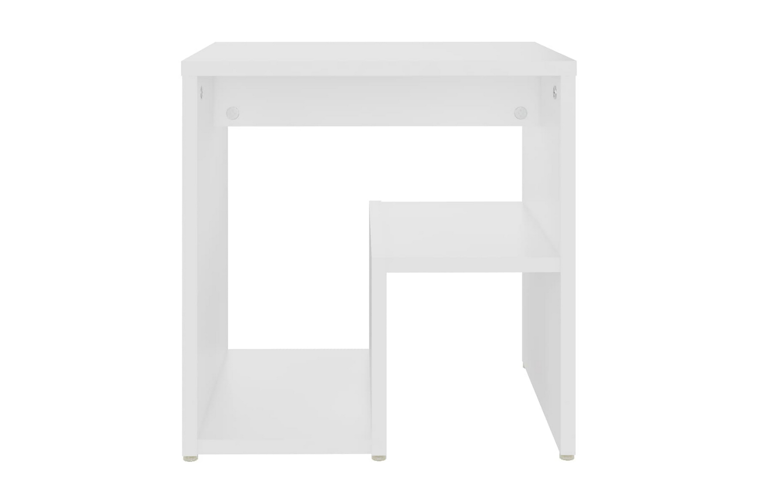 Sängbord 2 st vit 40x30x40 cm spånskiva – Vit