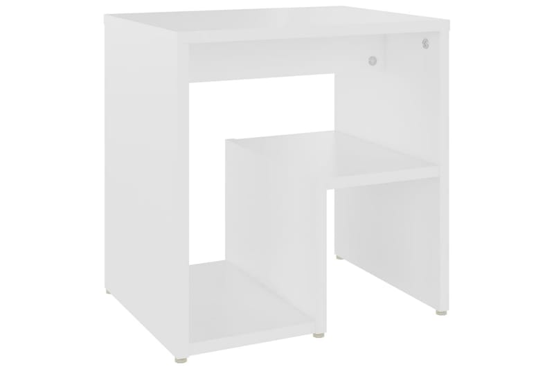 Sängbord 2 st vit 40x30x40 cm spånskiva - Vit - Möbler - Bord