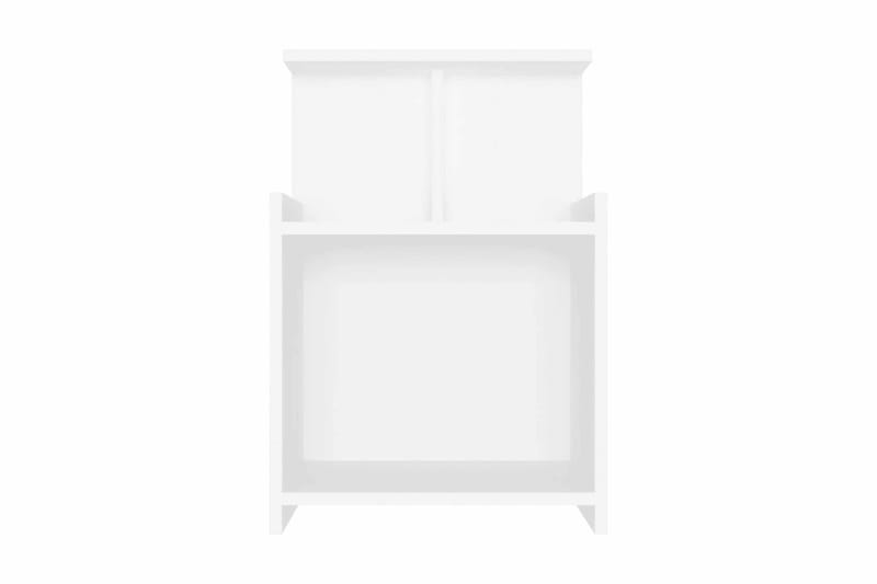 Sängbord 2 st vit 40x35x60 cm spånskiva - Vit - Möbler - Bord