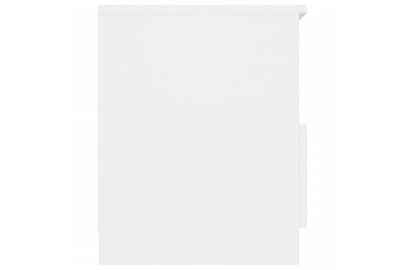 Sängbord 2 st vit 40x40x50 cm spånskiva - Vit - Möbler - Bord