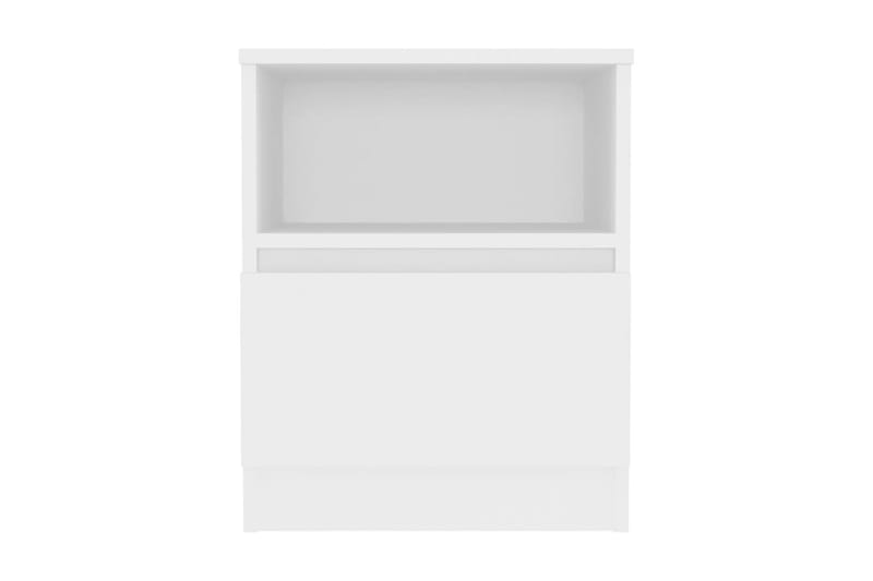 Sängbord 2 st vit 40x40x50 cm spånskiva - Vit - Möbler - Bord