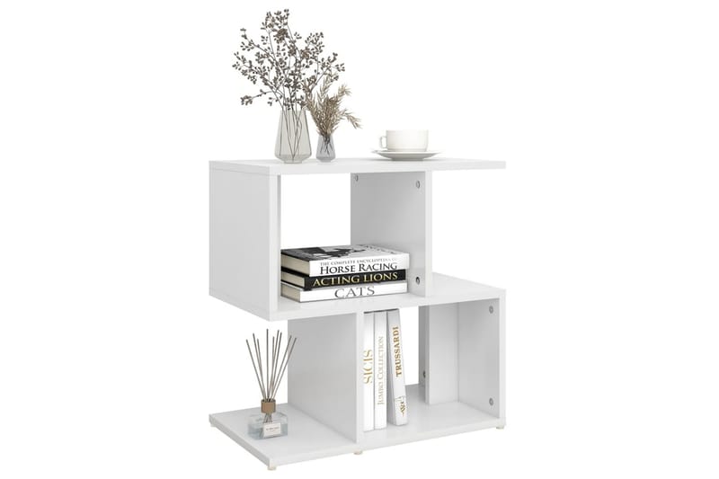Sängbord 2 st vit 50x30x51,5 cm spånskiva - Vit - Möbler - Bord