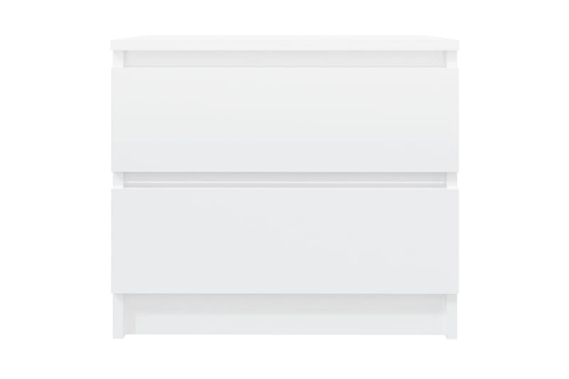 Sängbord 2 st vit 50x39x43,5 cm spånskiva - Vit - Möbler - Bord