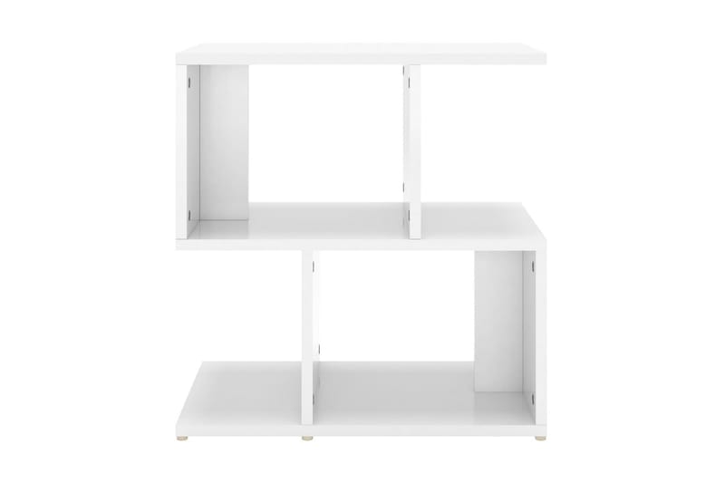 Sängbord 2 st vit högglans 50x30x51,5 cm spånskiva - Vit - Möbler - Bord