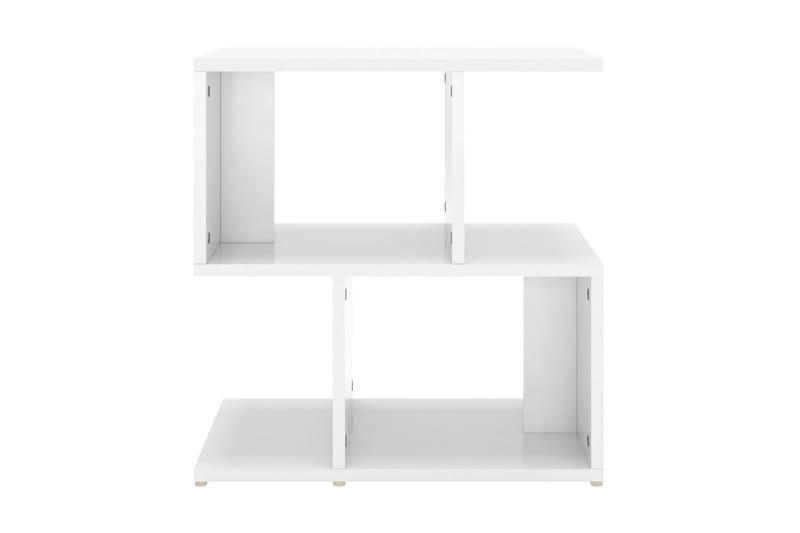Sängbord 2 st vit högglans 50x30x51,5 cm spånskiva - Vit - Sängbord - Bord