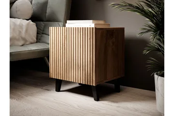 Sängbord 2-pack - Svart|Ek - Möbler - Bord