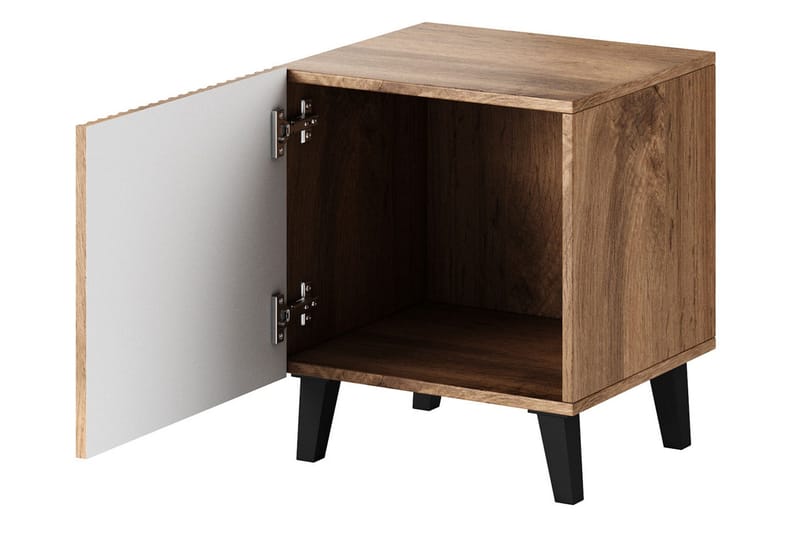 Sängbord 2-pack - Svart|Ek - Möbler - Bord
