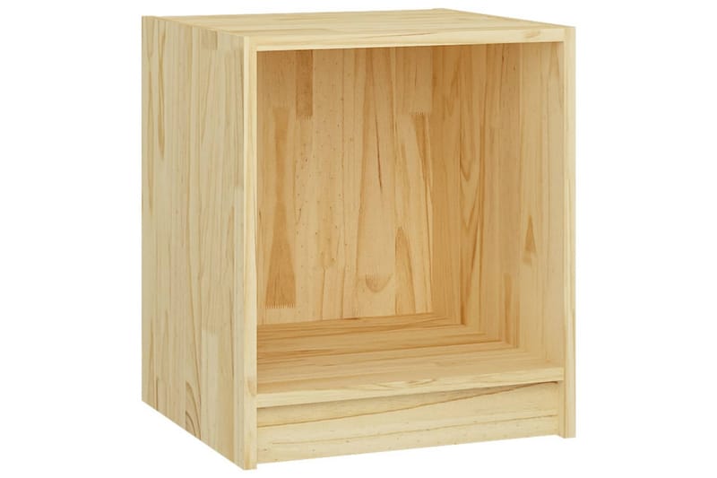 Sängbord 35,5x33,5x41,5 cm massiv furu - Brun - Möbler - Bord