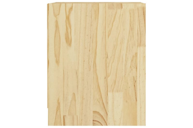 Sängbord 35,5x33,5x41,5 cm massiv furu - Brun - Möbler - Bord