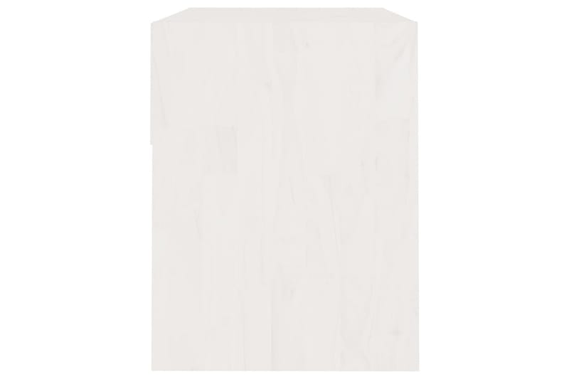 Sängbord 40x31x40 cm massiv furu vit - Vit - Möbler - Bord