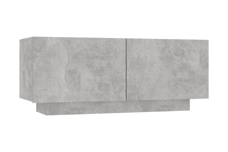 Sängbord betonggrå 100x35x40 cm spånskiva - Grå - Möbler - Bord
