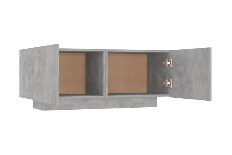 Sängbord betonggrå 100x35x40 cm spånskiva - Grå - Sängbord - Bord