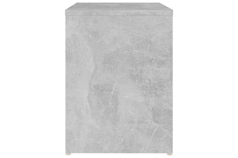 Sängbord betonggrå 40x30x40 cm spånskiva - Grå - Möbler - Bord