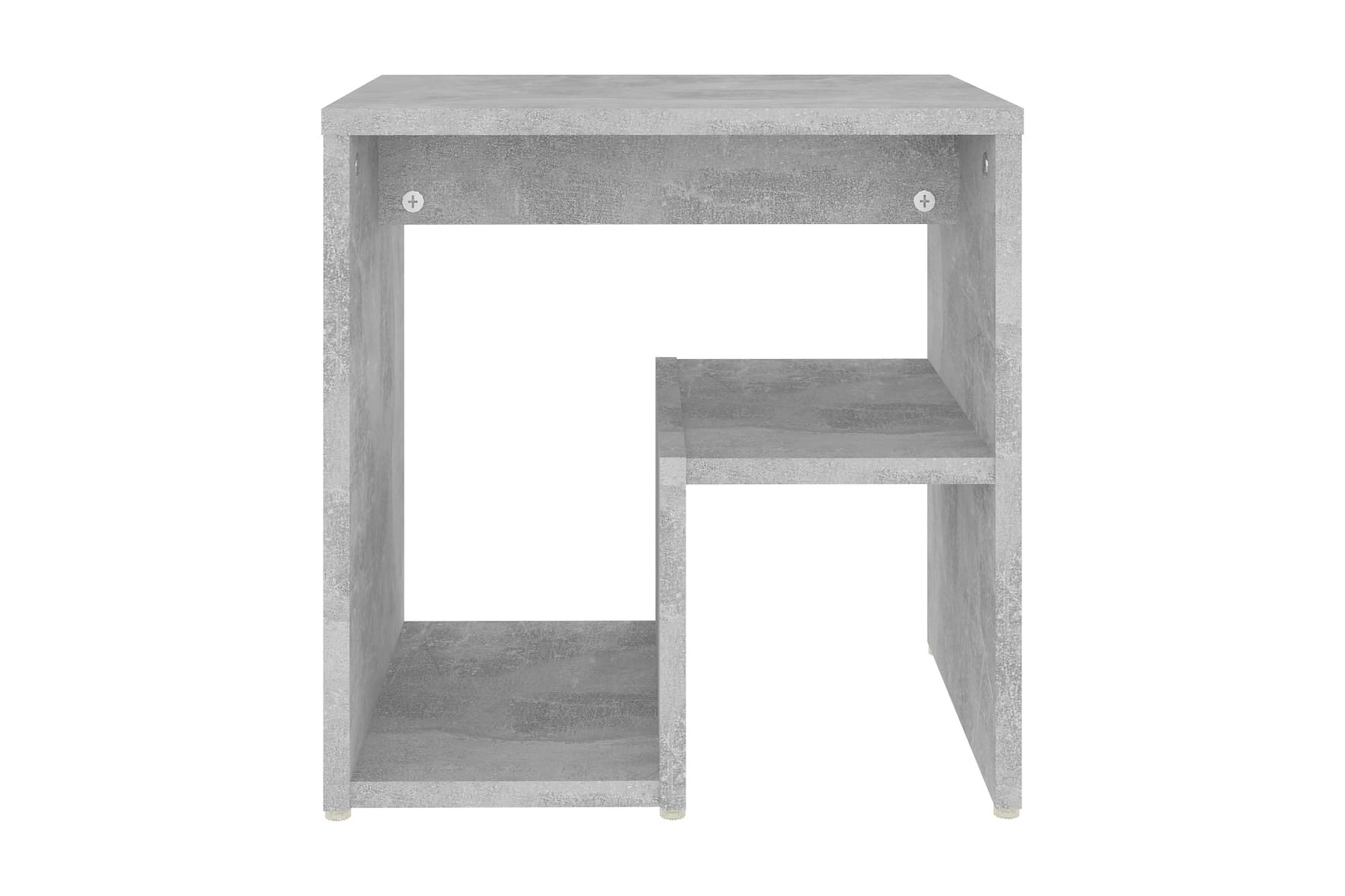 Sängbord betonggrå 40x30x40 cm spånskiva – Grå