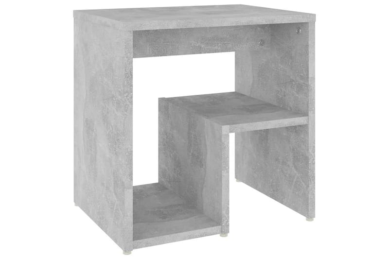 Sängbord betonggrå 40x30x40 cm spånskiva - Grå - Möbler - Bord