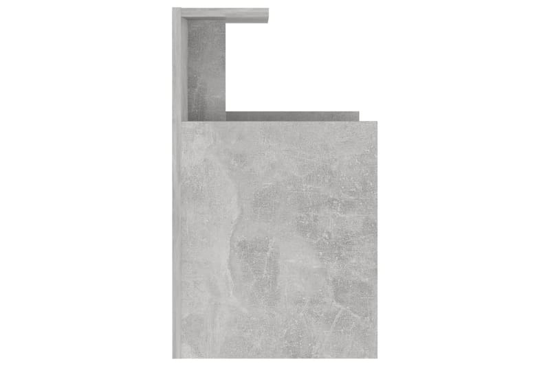 Sängbord betonggrå 40x35x60 cm spånskiva - Grå - Möbler - Bord