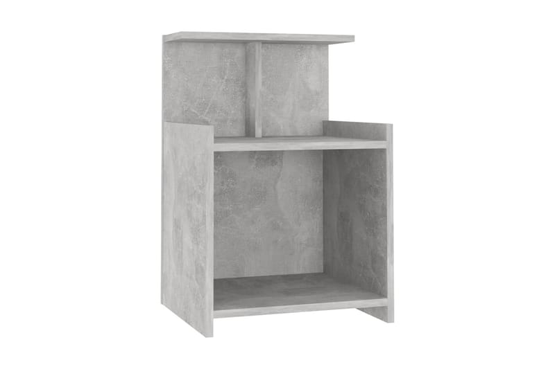 Sängbord betonggrå 40x35x60 cm spånskiva - Grå - Möbler - Bord