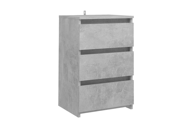 Sängbord betonggrå 40x35x62,5 cm spånskiva - Grå - Möbler - Bord