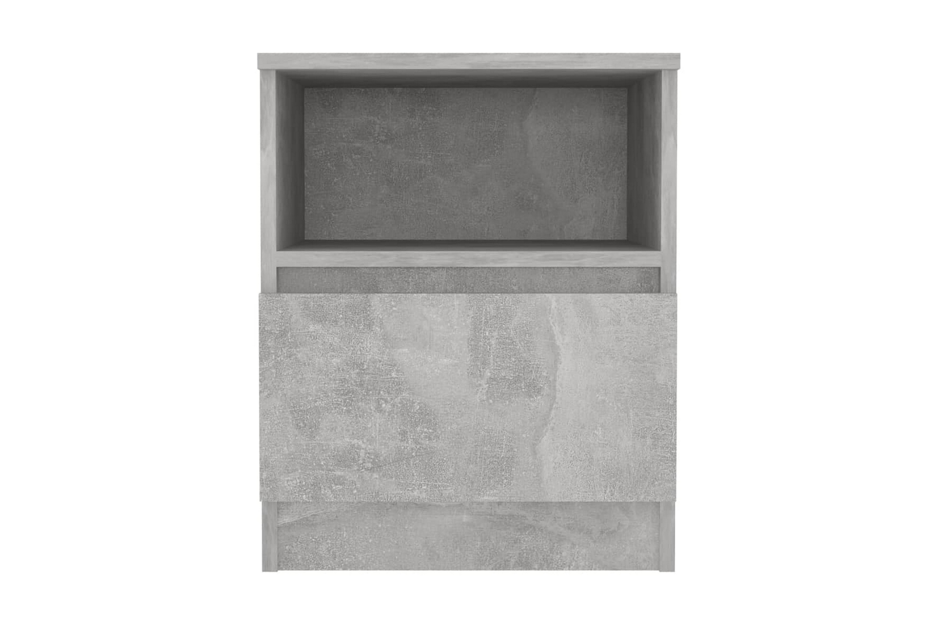 Sängbord betonggrå 40x40x50 cm spånskiva – Grå