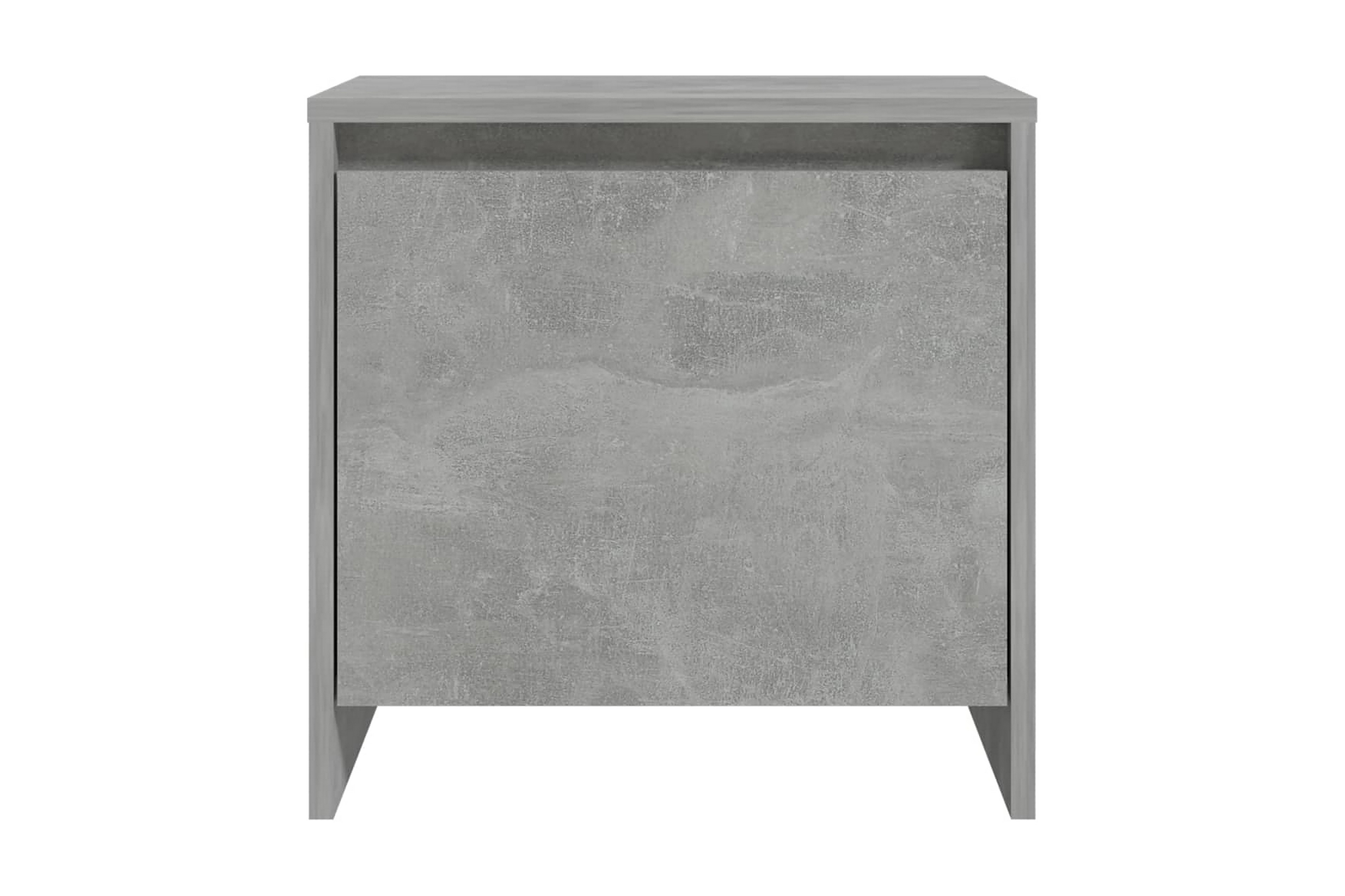 Sängbord betonggrå 45×34,5×44,5 cm spånskiva – Grå
