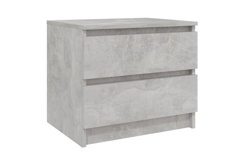 Sängbord betonggrå 50x39x43,5 cm spånskiva - Grå - Sängbord - Bord