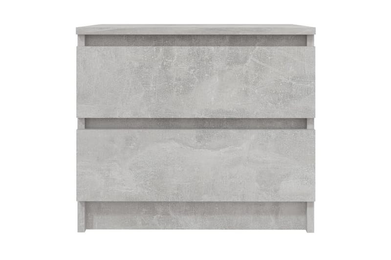 Sängbord betonggrå 50x39x43,5 cm spånskiva - Grå - Möbler - Bord