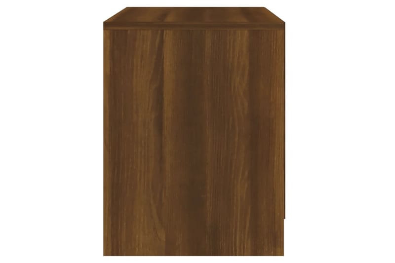 Sängbord brun ek 45x34,5x44,5 cm spånskiva - Brun - Möbler - Bord