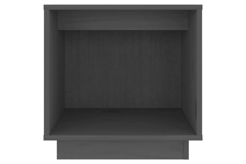 Sängbord grå 40x30x40 cm massiv furu - Grå - Sängbord - Bord
