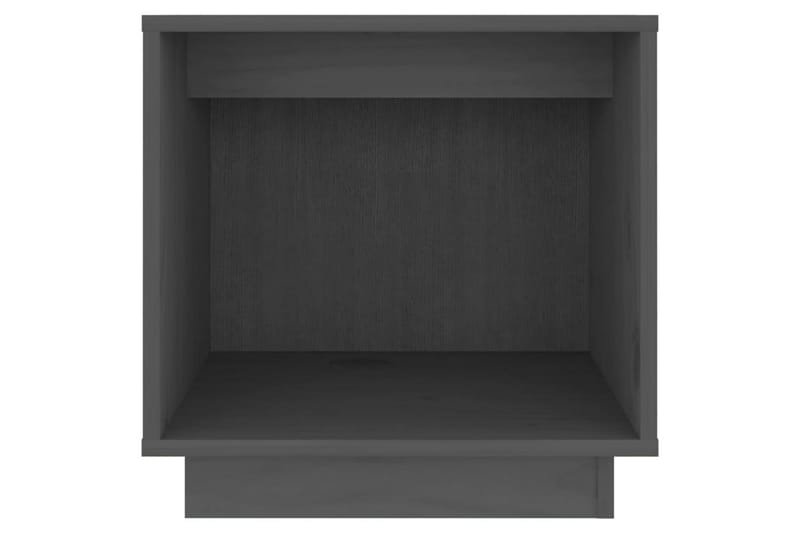 Sängbord grå 40x30x40 cm massiv furu - Grå - Möbler - Bord