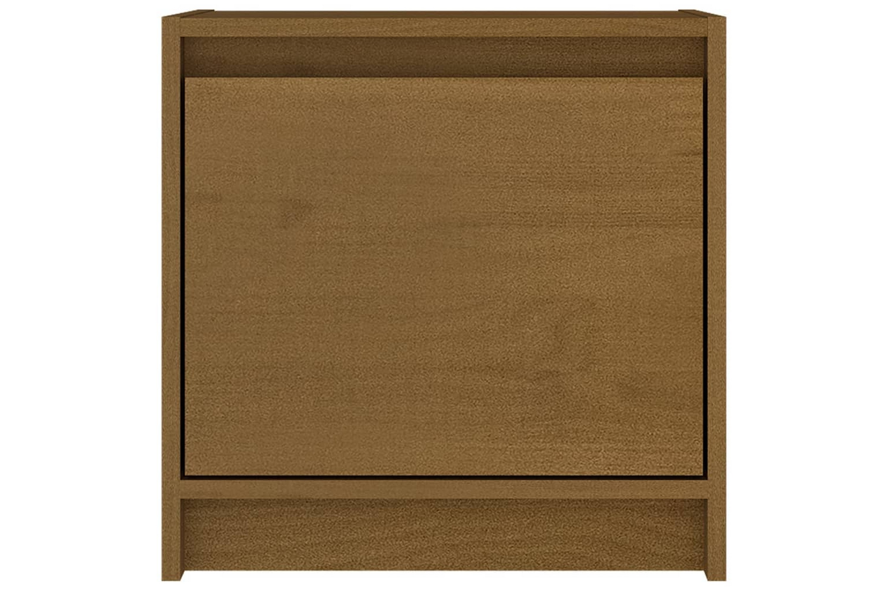 Sängbord honungsbrun 40×30,5×40 cm massiv furu – Brun