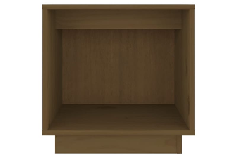 Sängbord honungsbrun 40x30x40 cm massiv furu - Brun - Sängbord - Bord