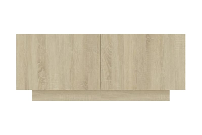 Sängbord sonoma-ek 100x35x40 cm spånskiva - Brun - Möbler - Bord