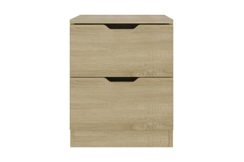 Sängbord sonoma-ek 40x40x50 cm spånskiva - Brun - Möbler - Bord