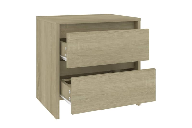 Sängbord sonoma ek 45x34,5x44,5 cm spånskiva - Brun - Sängbord - Bord