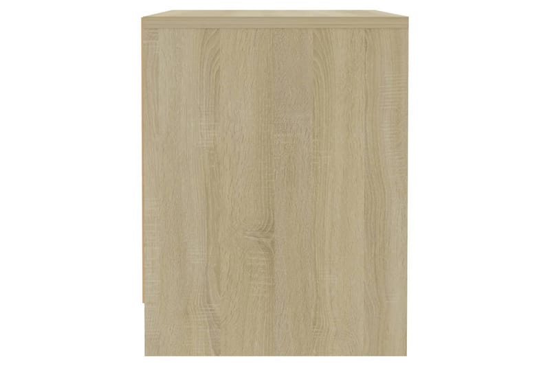 Sängbord sonoma-ek 45x34x44,5 cm spånskiva - Beige - Möbler - Bord