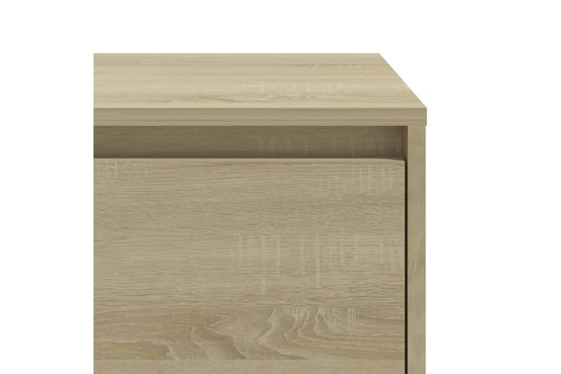 Sängbord sonoma-ek 45x34x44,5 cm spånskiva - Beige - Möbler - Bord