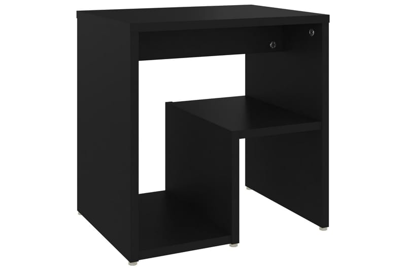 Sängbord svart 40x30x40 cm spånskiva - Svart - Sängbord - Bord