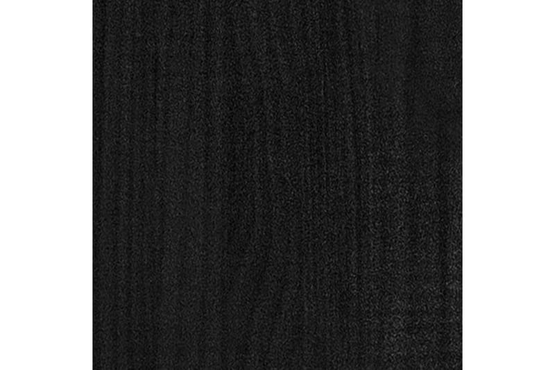 Sängbord svart 40x31x50 cm massiv furu - Svart - Sängbord - Bord