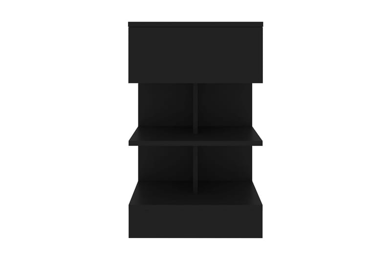 Sängbord svart 40x35x65 cm spånskiva - Svart - Möbler - Bord