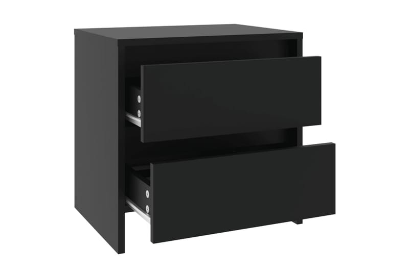 Sängbord svart 45x34,5x44,5 cm spånskiva - Svart - Möbler - Bord