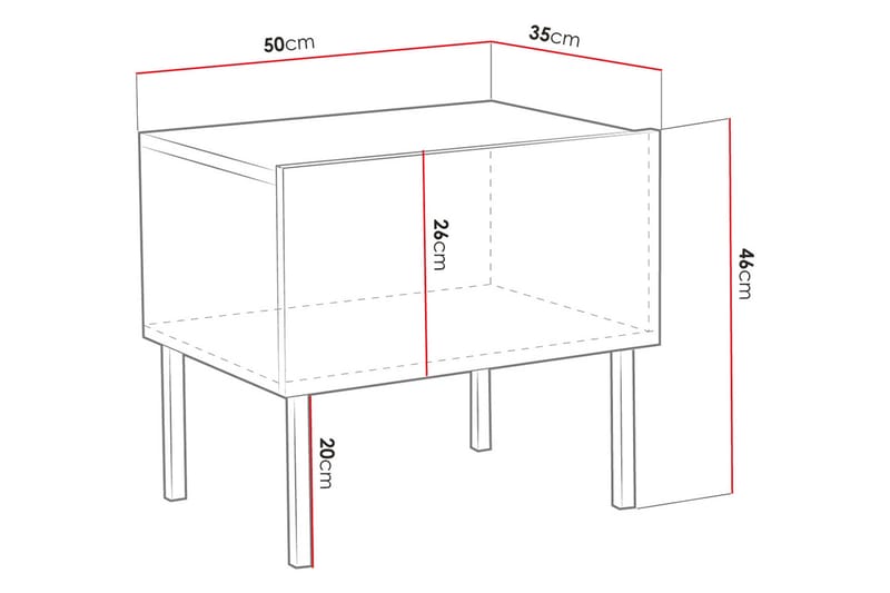 Sängbord - Svart - Sängbord - Bord