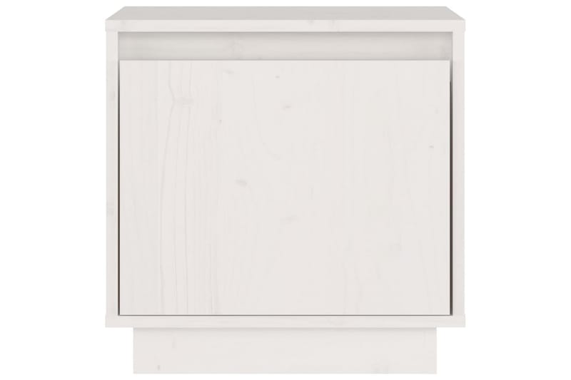 Sängbord vit 40x30x40 cm massiv furu - Vit - Sängbord - Bord