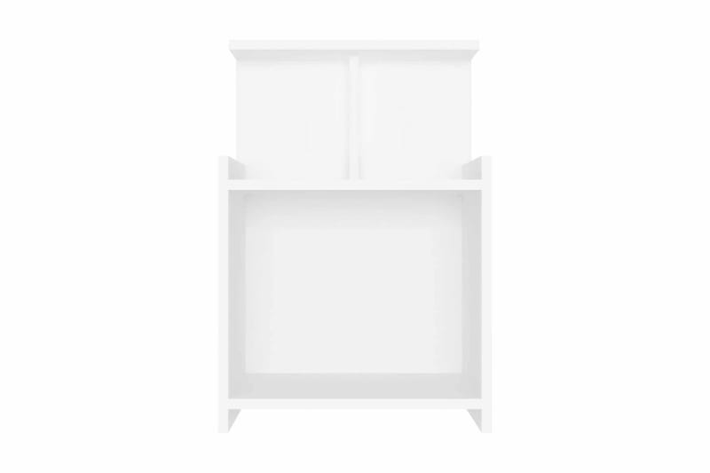 Sängbord vit 40x35x60 cm spånskiva - Vit - Sängbord - Bord